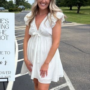 Gigi Puff Sleeve Babydoll Mini Dress